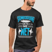 T-shirt Skimboard Ski Vague équitation Skimboard Surfer (Devant)