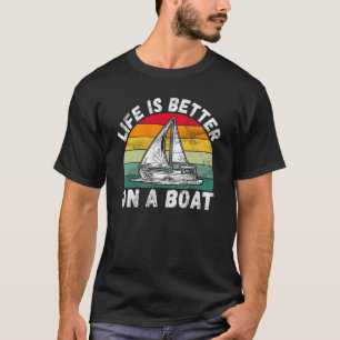 T-shirt Skipper Sailer Seamen Bateau Vie Voilier Capitaine