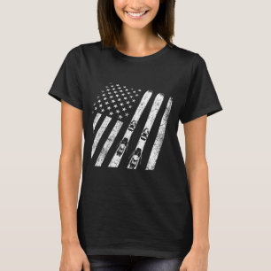 T-shirt skis vintage américain ski hiver montagne usa