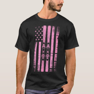 T-shirt Skis vintage américain ski hiver montagne usaAme