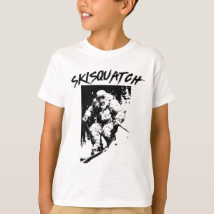 T-shirt Skisquatch Ski Rétro Bigfoot Ski Vintage Sasqua