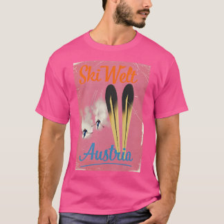 T-shirt Skiwelt Autriche poster ski
