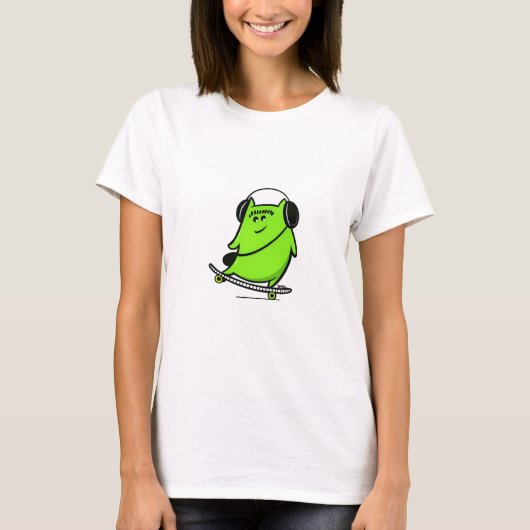 T-shirt SklinesArt Skateur (Devant)