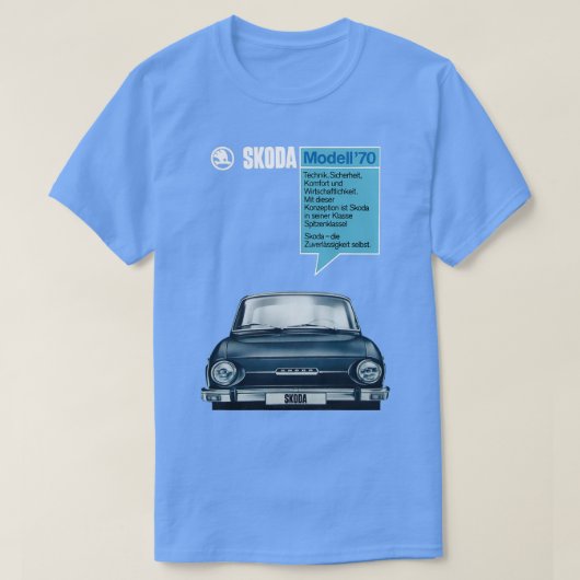 T-shirt SKODA 1000 Mo 1970 (Design devant)