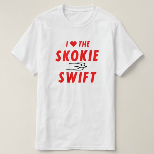 T-shirt Skokie Swift, Ligne Jaune, CTA Transit rapide (Design devant)