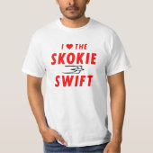 T-shirt Skokie Swift, Ligne Jaune, CTA Transit rapide (Devant)