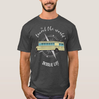 T-shirt Skoolie Life Converti Bus scolaire Voyage