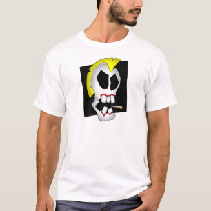 T-shirt skull-1 de tabagisme