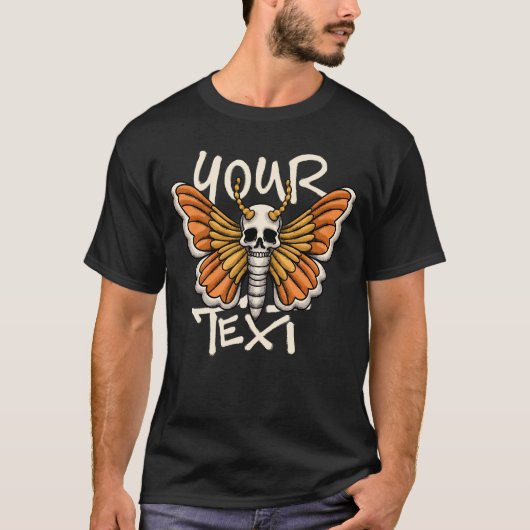 T-shirt Skull And Butterfly streetwear (Devant)
