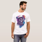 T-shirt Skull Astronaut Explorer (Devant entier)