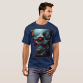 T-shirt Skull Comics Style Illustration Fantasy Art (Devant entier)