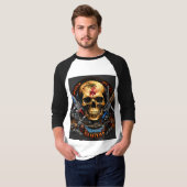 T-shirt "Skull & Crossbones Rock Band Tee" (Devant entier)