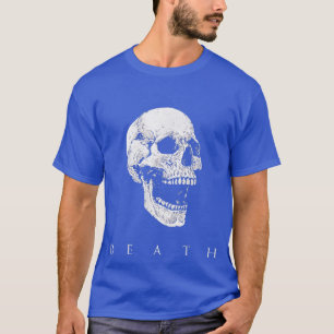 T-shirt Skull DEATH Metal human bone head morbid Halloween