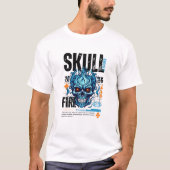 T-shirt Skull fire (Devant)