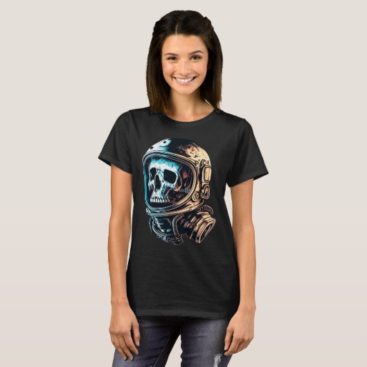 T-shirt Skull in an astronaut helmet skull astronaut  1 (Devant entier)