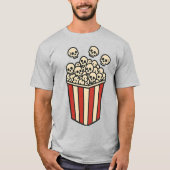T-shirt Skull Popcorn Box Sticker (Devant)