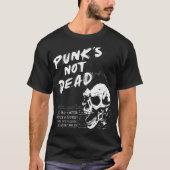 T-shirt Skull Punk Rock - Punk n'est pas mort - Old Punks  (Devant)