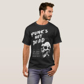 T-shirt Skull Punk Rock - Punk n'est pas mort - Old Punks  (Devant entier)