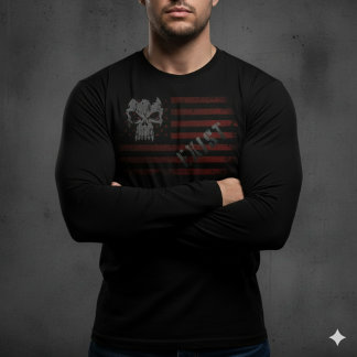 T-shirt Skull Shirt | Distressed Flag Tee | Patriotic Tee