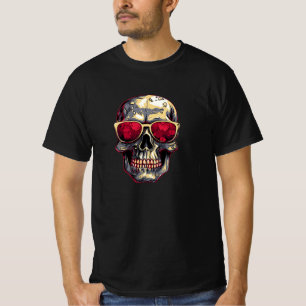 T-shirt Skull Skeleton Human Head Logo Art