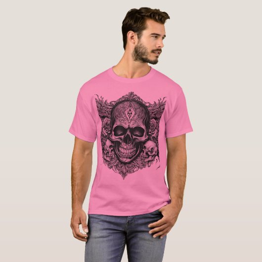 T-shirt Skull Sketched (Devant entier)
