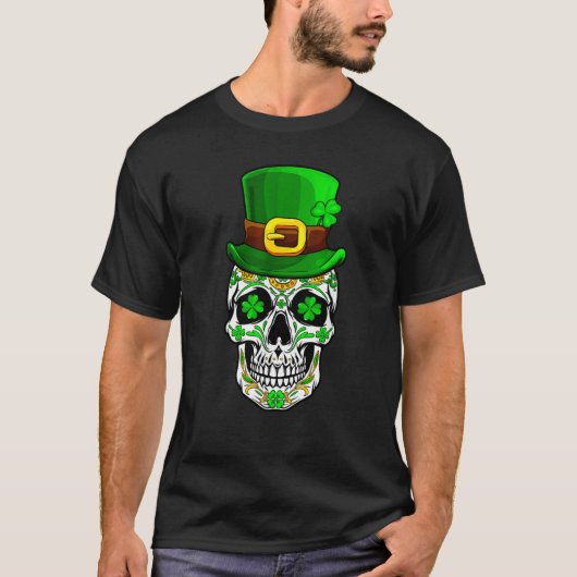 T-shirt Skull St Patricks Day Irish Saint Patricks Day of  (Devant)