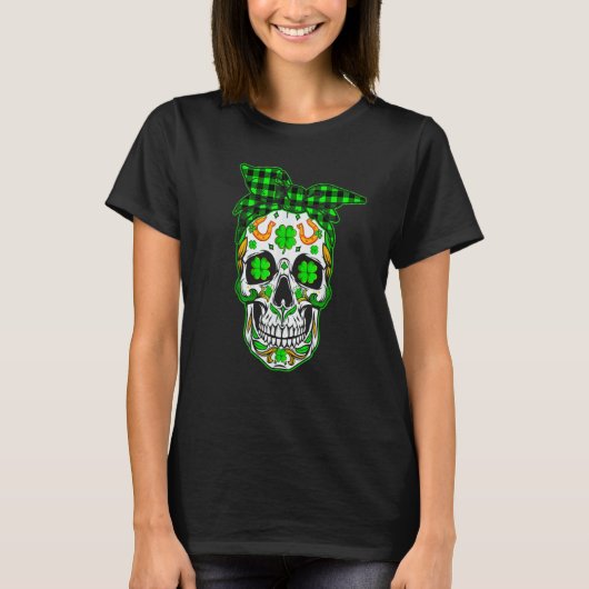 T-shirt Skull St Patricks Day Irish Saint Patricks Day of  (Devant)