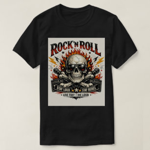 T-shirt Skull Star : Le Graphisme Rock & Roll Ultime