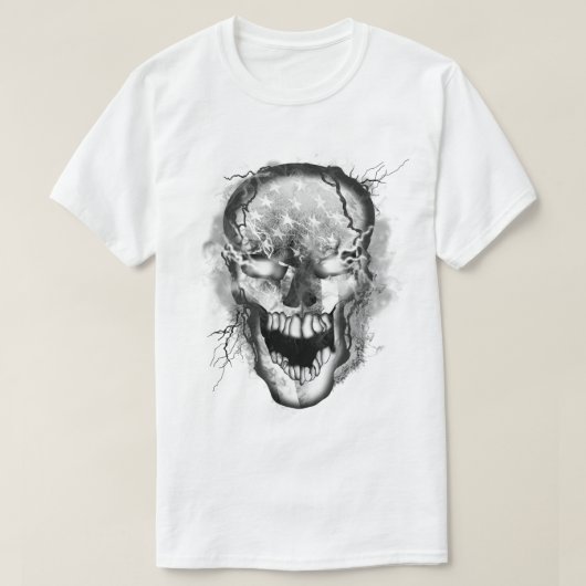 T-shirt Skull Warrior USA (Design devant)