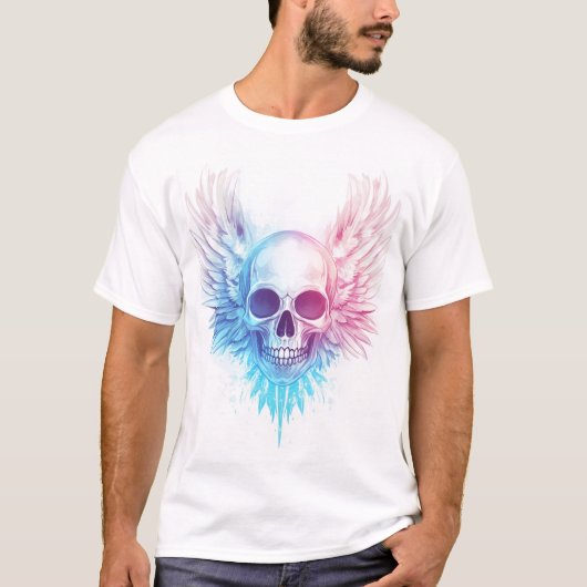 T-shirt Skull with Angel Wings (Devant)