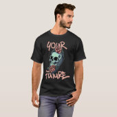 T-shirt Skull with Roses streetwear  (Devant entier)