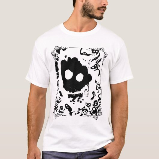 T-shirt skulls_black (Devant)
