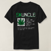 T-shirt Skuncle Funny Uncle Favori Qui Sent Toujours L (Design devant)