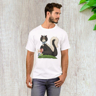 T-shirt Skunk Avec Fleurs