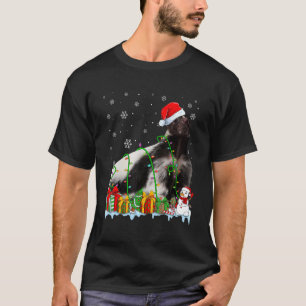 T-shirt Skunk de Noël avec chapeau de Père Noël drôle Lumi