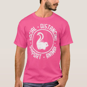 T-shirt Skunk Social Distances Soutien Animal Nocturne S