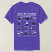 T-shirt Skunk Tail Skunks Of The World Mephitidae Skunk Wh (Design devant)