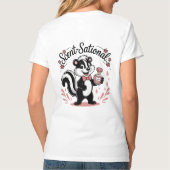 T-shirt Skunk with Perfume Bottle Design (Dos)