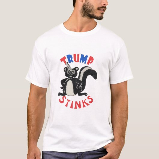 T-shirt Skunky dit : Puanteurs d'atout ! (Devant)