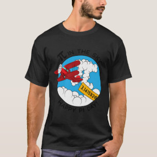 T-shirt Sky Avion Funny Math Nerd Anniversaire Cadeau Pi J