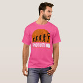 T-shirt Sky Diving Funny Human Evolution (Devant entier)