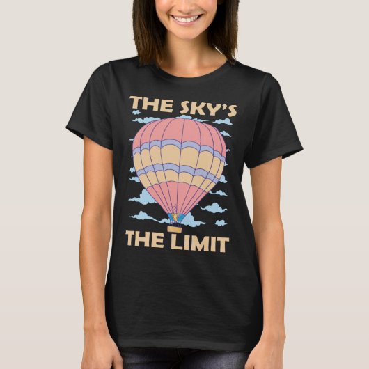 T-shirt Sky s The Limit Hot Air Balloon (Devant)