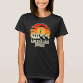 T-shirt Skydiver Base Jumper Adrenaline Junkie (Devant)