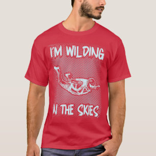 T-shirt Skydiver Citer Librement Je Sauvage Dans Le Ciel C