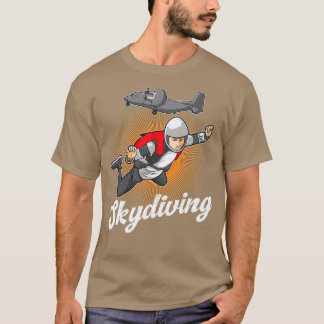 T-shirt Skydiver Diver Skydiver Parachute Cadeau Skydive