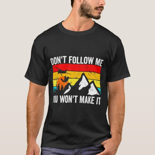 T-shirt Skydiver Dont Follow Me I Do Stud Things Skydivi  (Devant)