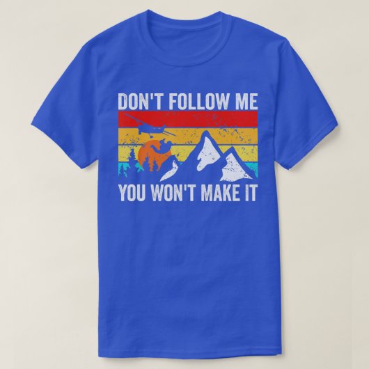 T-shirt Skydiver Dont follow me I do stupid Things Skydivi (Design devant)