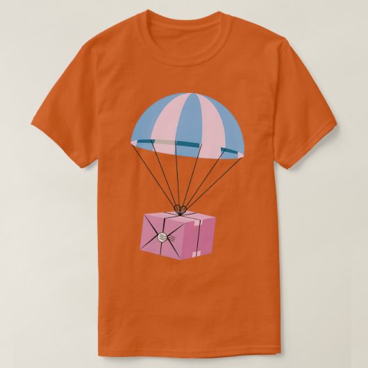 T-shirt Skydiver Parachute Parachute Pastel Co (Design devant)