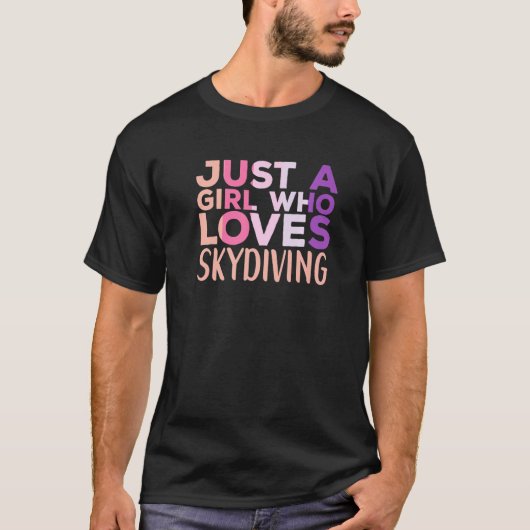 T-shirt Skydiving Apparel Parachute Skydiver for Women (Devant)