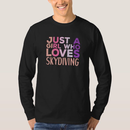 T-shirt Skydiving Apparel Parachute Skydiver for Women   (Devant)